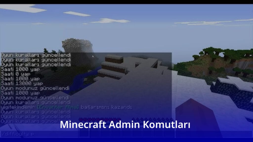 Minecraft Admin Komutları 