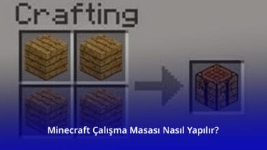 Minecraft Çalışma Masası Nasıl Yapılır